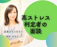 ストレスチェック後の高ストレス者面談承ります オンライン面談/外部カウンセラー/第3者だから話しやすい