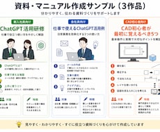 見やすい研修資料・マニュアルを作成します イメージ1