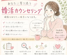 婚活を頑張るあなたのカウンセリングをします 頑張るあなたに寄り添いながらカウンセリングいたします！