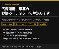 現役トラフィックマネージャーが集客の悩み相談します イメージ1