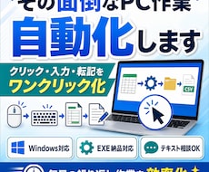 面倒なPC作業を自動化します イメージ1