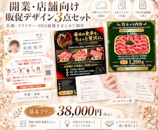 開業向け販促デザイン3点作ります イメージ1