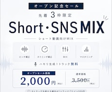 OPENSALE‼先着3枠shortMIX承ります イメージ1