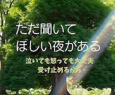 ただ聞いてほしい夜があります イメージ1