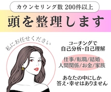 コーチングであなたのお悩みや考えを整理します イメージ1