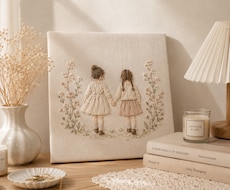 大切なお写真を、温もりある刺繍アートにします スマホの中に眠っている大切な写真を、温もりのある刺繍アートへ
