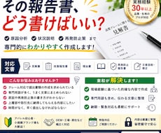 品質クレームの見解書作成します イメージ1