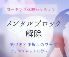 メンタルブロック解除のワークをします イメージ1