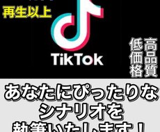 高品質・低価格でTIKTOKのシナリオ書きます TIKTOK最高再生回数200万回以上！