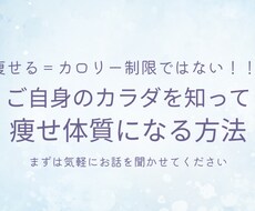 毎日がダイエット！の生活から抜け出せます イメージ1