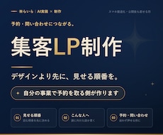 予約・問い合わせにつながる集客LPを作ります イメージ1