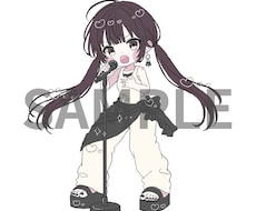 モチーフを仕上げに用いてデフォルメキャラを描きます イメージ1