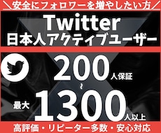 Twitter日本人フォロワー200人増やします イメージ1