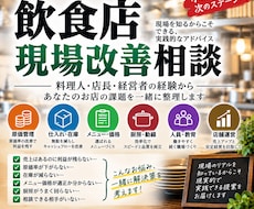飲食店・厨房の現場のお悩みを整理します 料理人・店長・経営者の経験から改善策を考えます