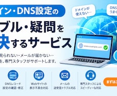 ドメイン・DNS設定支援致します イメージ1