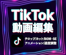 TikTok運用者がTikTokの編集をします 300本以上納品！高品質な動画に仕上げます！