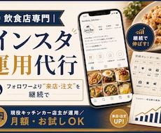 飲食店専門｜インスタ運用を代行します イメージ1