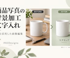 AIで商品写真の背景と文字を整えます イメージ1