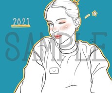 あなただけのポップアートを描きます イメージ1
