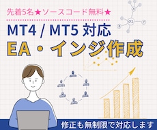 格安!MT4/MT5のEA・インジ作成代行します 相談無料!あなたの「こうしたい」をMT4/MT5で形にします