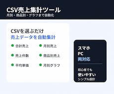 Pythonで売上分析ツールを作ります イメージ1