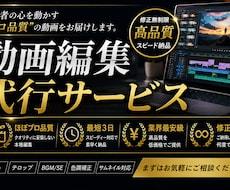 動画編集代行します イメージ1