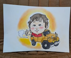 程よくデフォルメされた似顔絵描きます イメージ1