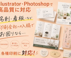 名刺・チラシ・看板など入稿データを作成します イメージ1