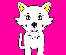 ペットの似顔絵、ポップな絵柄で描きます！