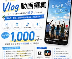 今流行りのVlog動画作成します イメージ1