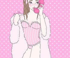 商用利用可！可愛くてお洒落な女の子絵を描きます ポストカード、Tシャツデザインにも！今だけアイコン作成無料！