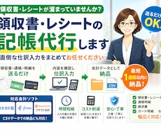 経理実務20年！記帳代行します イメージ1