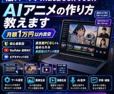 低スペックPCでOK AIアニメ動画作成法教えます 月額1万円以内を目安に企画・動画・音声・編集まで実践