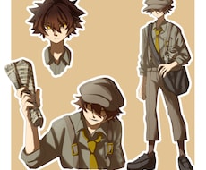 立ち絵作成いたします アニメ調でシンプルなイラストです