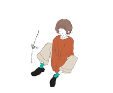 ゆるく可愛い人物デザイン描きます シンプルな線画で丁寧に描きます