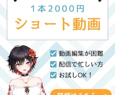 Vtuver様向け！ショート切り抜き動画作成します イメージ1