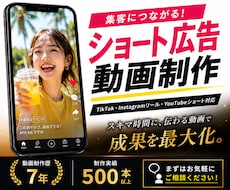 SNS向けショート広告動画を制作いたします 「こんなの出来る？」もお気軽にご相談ください！