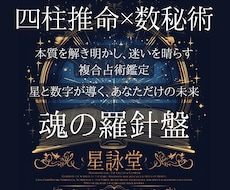 魂の羅針盤✨複合占術で運命を導きます イメージ1