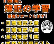 1週間、簿記の学習を徹底サポートします イメージ1