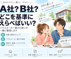 ハウスメーカー選びの迷いを整理します イメージ1