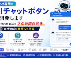 貴社専用のAIチャットボットを開発します イメージ1