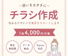 想いが伝わるチラシを丁寧に作成します イメージ1