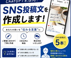 Instagram・XのSNS投稿文5本作成します イメージ1