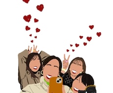 お気に入りの写真やイメージをイラストにます イメージ1