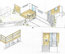 建築家が家の間取り図面、外構図面をセットで考えます 変形土地で中々いい間取り、外構ができない方にオススメです！
