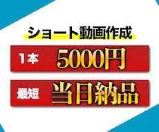 ショート動画作成します イメージ1