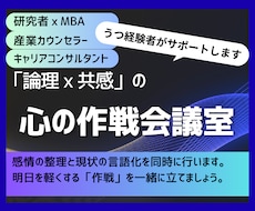 お試し１週間： 認知行動療法でうつから回復させます 製薬研究者×MBAの産業カウンセラーが贈る「心の作戦会議」