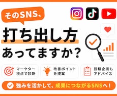 SNSをマーケター視点で診断・改善提案します イメージ1