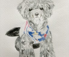 愛犬、愛猫の似顔絵描きます イメージ1