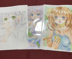 手描きオリジナルキャラクター描きます イメージ1